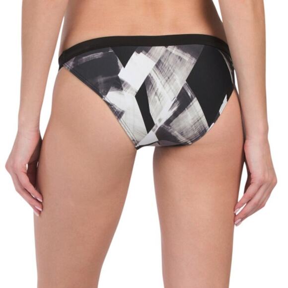 New! Reebok Women's Abstract Print  Hipster Bikini Swim Bottom - Picture 2 of 5